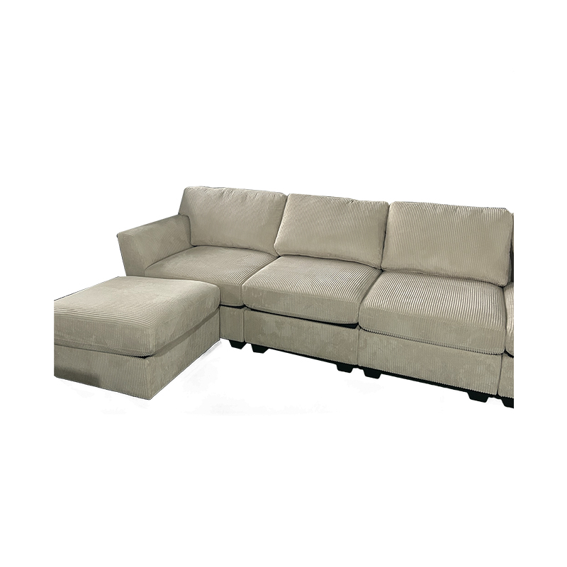 Is a corduroy fabric multi-person sofa truly durable and soft?